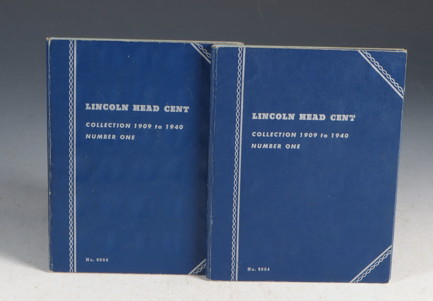 2 Album med mynter. Lincoln Head cent.