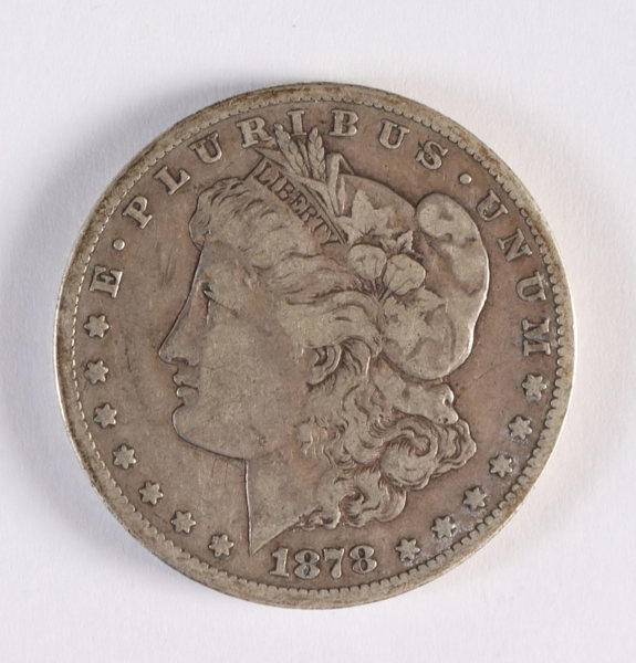 One dollar 1878, silver.