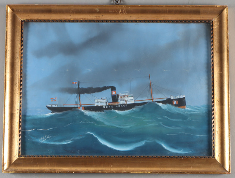 Skuteakvarell, Nord Norge.