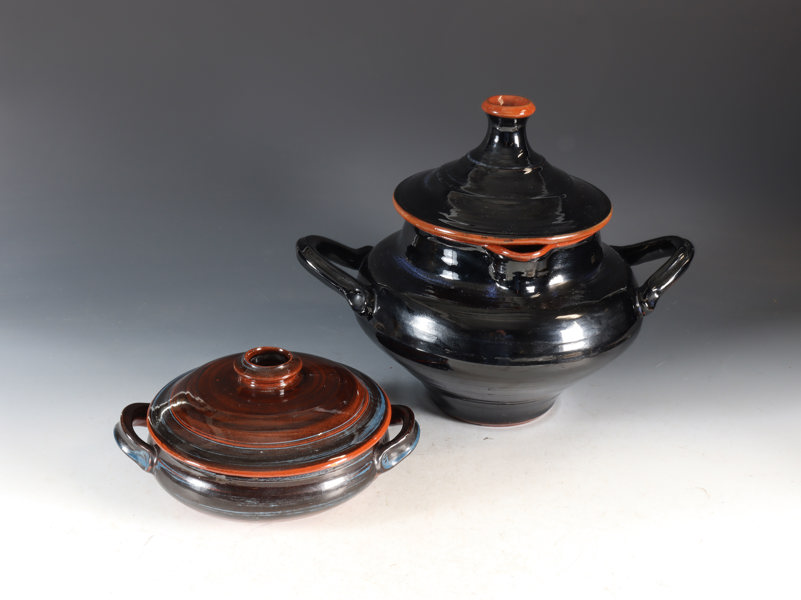 Terrin og lokkfat i keramikk, Jens V. Lippe.