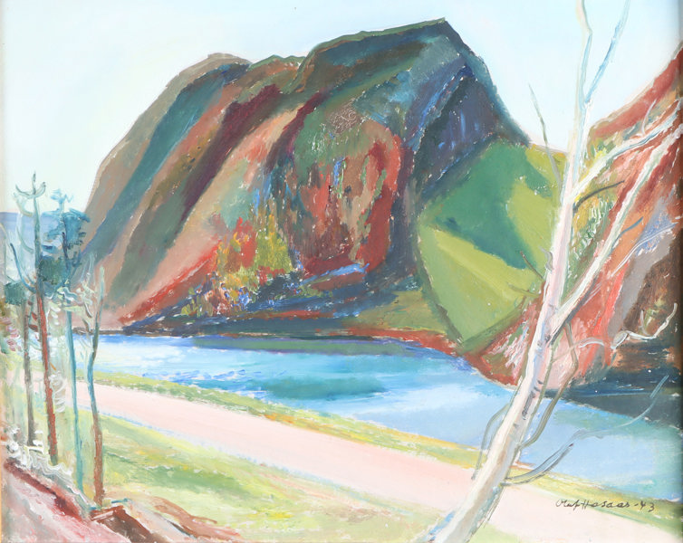 Olaf Hasaas, landskap. Maleri.