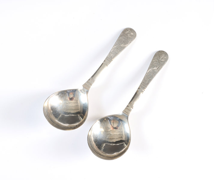 Et par barokkskjeer i sølv, 1750