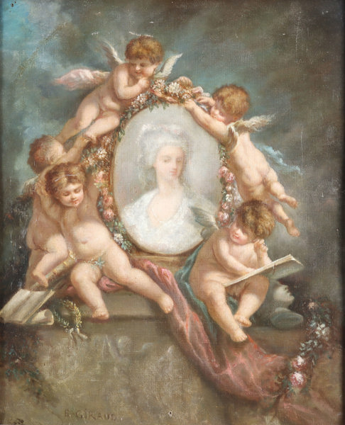 E. Giraud, engler 17/1800 t. Maleri.