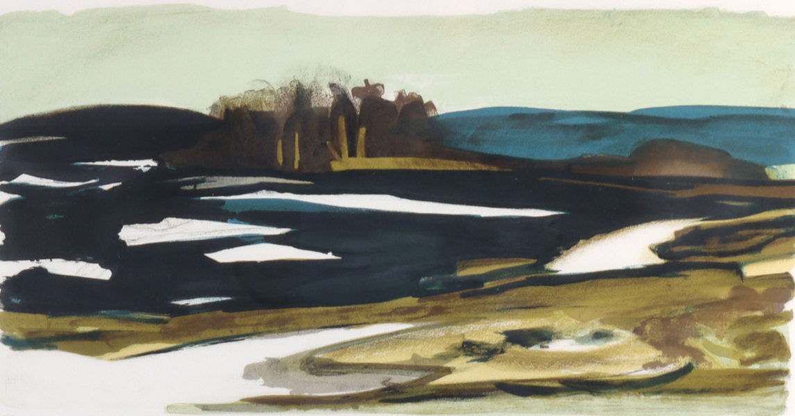 Erling Enger, landskap. Lito.