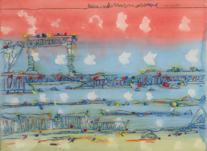 R. Warsinski, landskap. Blandingsteknikk