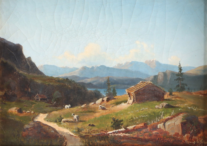 Edvard Skari, seter. Maleri.