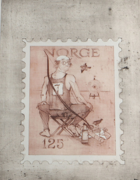 Jan Baker, Utkast. litografi.