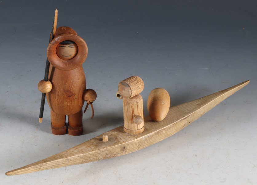 Arne Tjomsland, 2 figurer i teak.