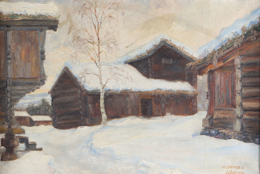 C. L. Bosevang, Lillehammer. Maleri.