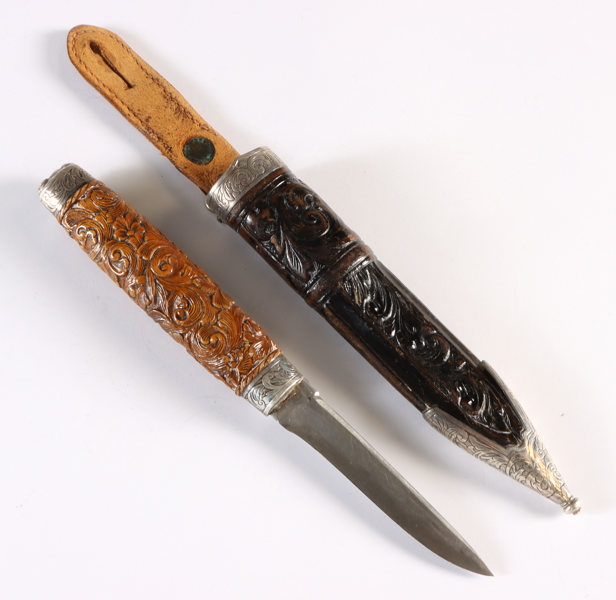 Slirekniv med skåret skaft, 18/1900 t.
