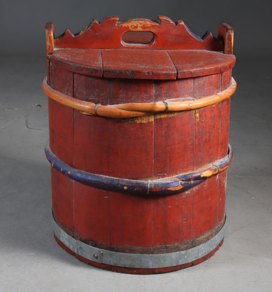 Stor rødmalt butt, 1800 t.