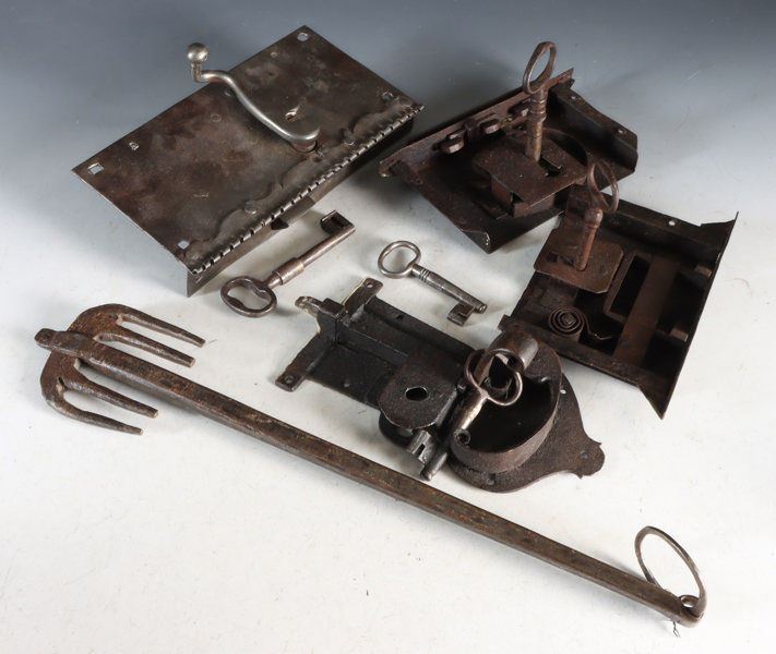 Samling låser og nøkler, 17/1800 t.