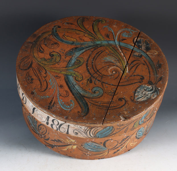 Rosemalt ask, Telemark 1861.