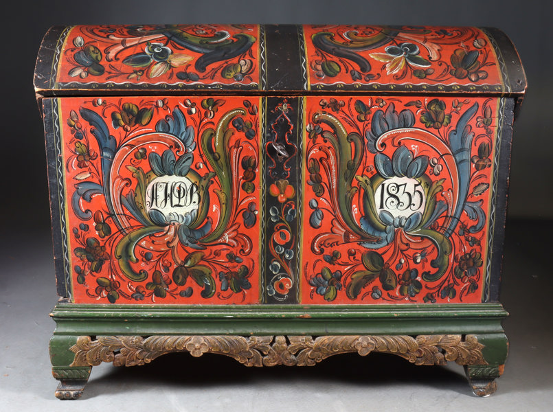 Rosemalt kiste, Telemark 1835.