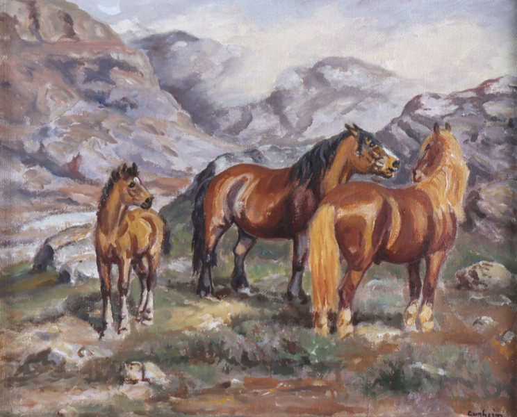 H. Gunheim Torstensen, hester. Maleri.