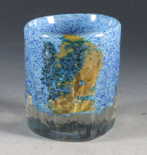 Vase i glass, B. Motzfeldt.