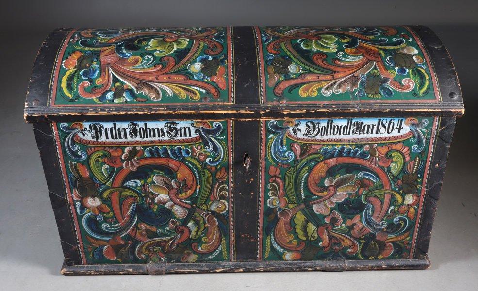 Rosemalt kiste, O. Luraas 1864