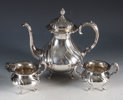 Kaffesett i sølv, 3 deler.