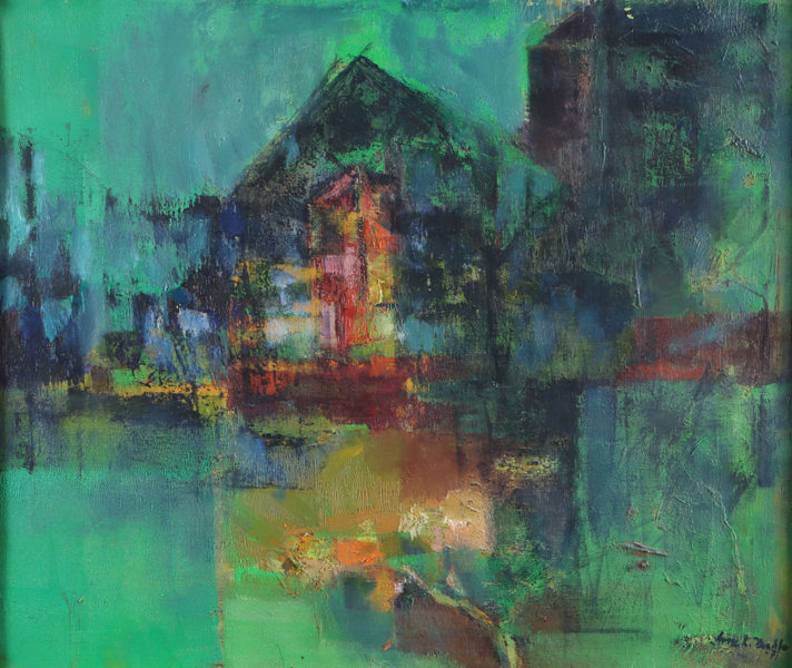 Arne Kleng Dahle, hus. Maleri