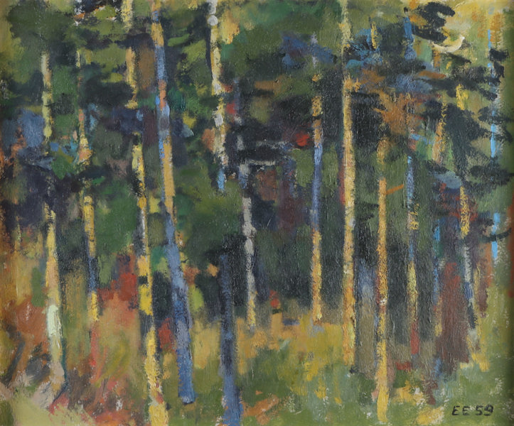 Erling Enger, trær. Maleri.