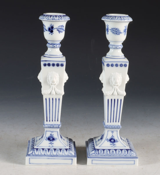 Et par lysestaker, Musselmalt. Kngl. Dansk.