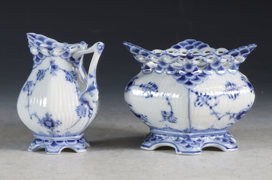 Fløtesett, Musselmalt Kngl. Dansk.