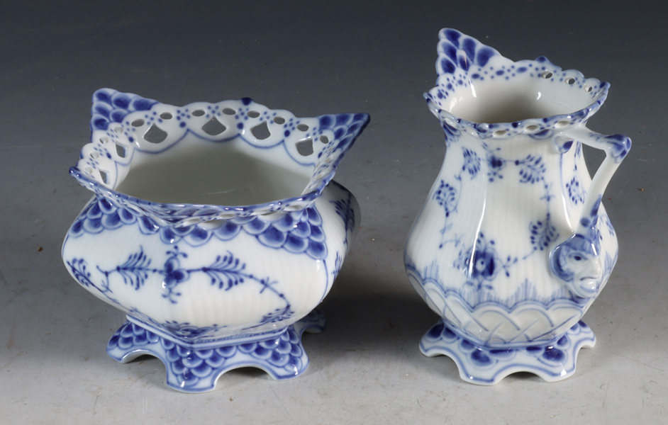 Fløtesett, Musselmalt Kngl. Dansk.