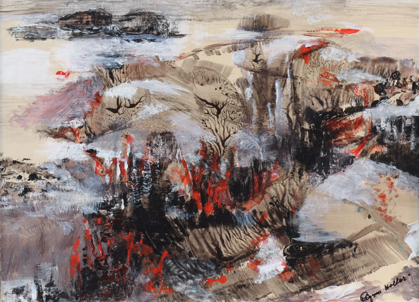 Rigmor Holter, landskap. Maleri.