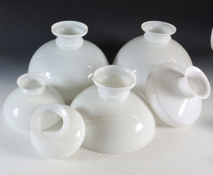 6 lampeskjermer i glass