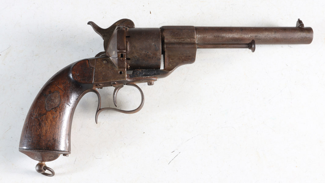 Revolver, pinfire. Lefaucheux, M. 1859