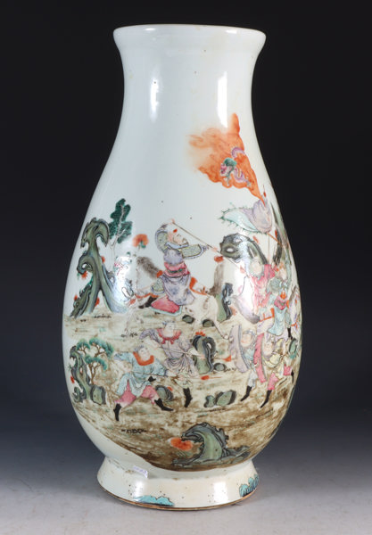 Stor vase i porselen, Kina 1800 t.