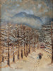 Utydelig signert, vinter. Maleri.