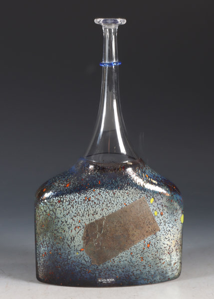 Vase i glass, Vallien - Kosta Boda.