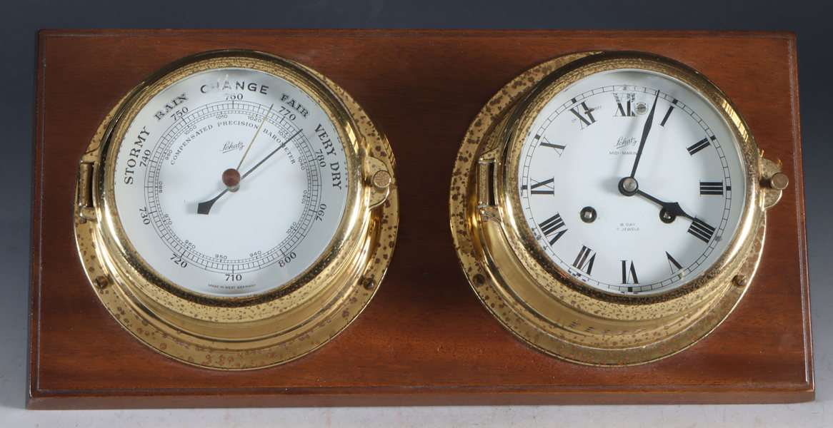 Barometer og klokke, Schatz.