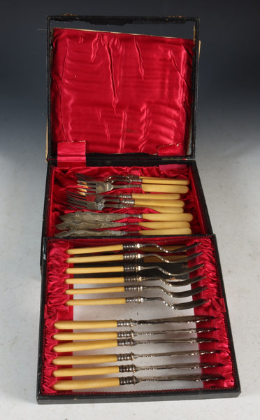 Fiskebestikk, England 18/1900 t.