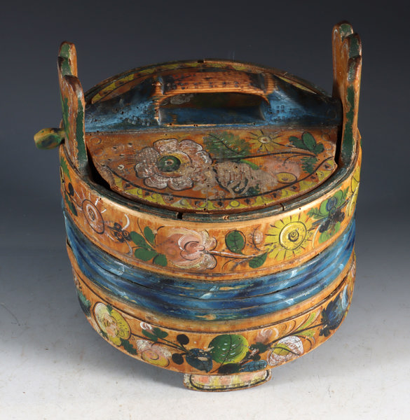 Rosemalt grautspann, vestlandet 1800 t.