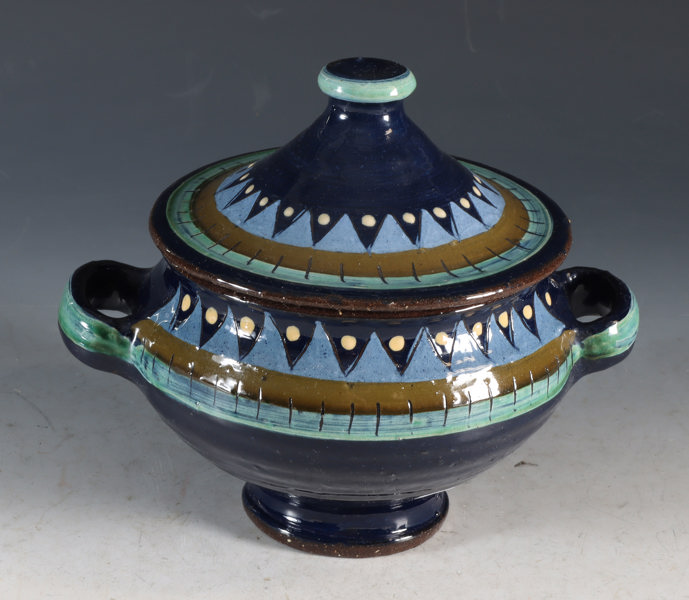 Liten terrin i keramikk, Rolf Hansen.