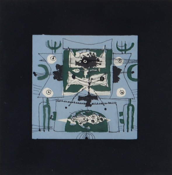 Paul Rene Gauguin, komposisjon. Serigrafi