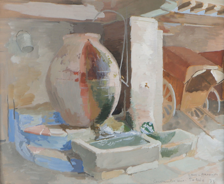 Carl Von Hanno, Toledo. Gouache.