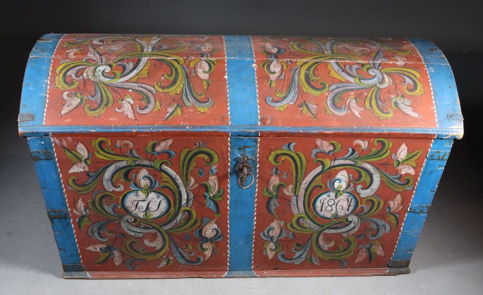Rosemalt kiste 1864