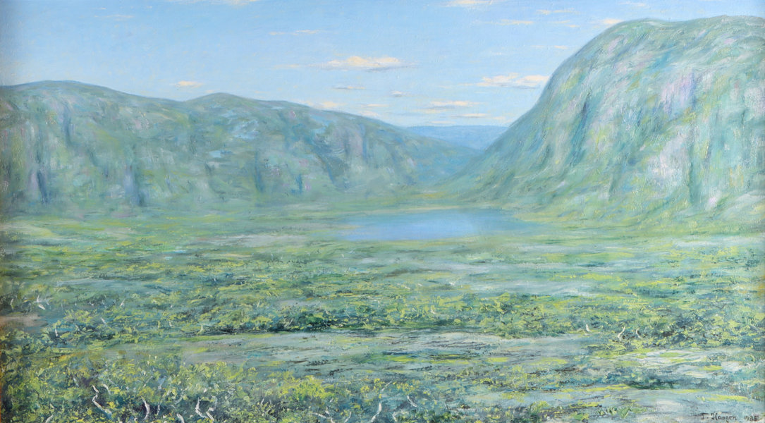 Thorleif Haugen, fjellandskap. Maleri