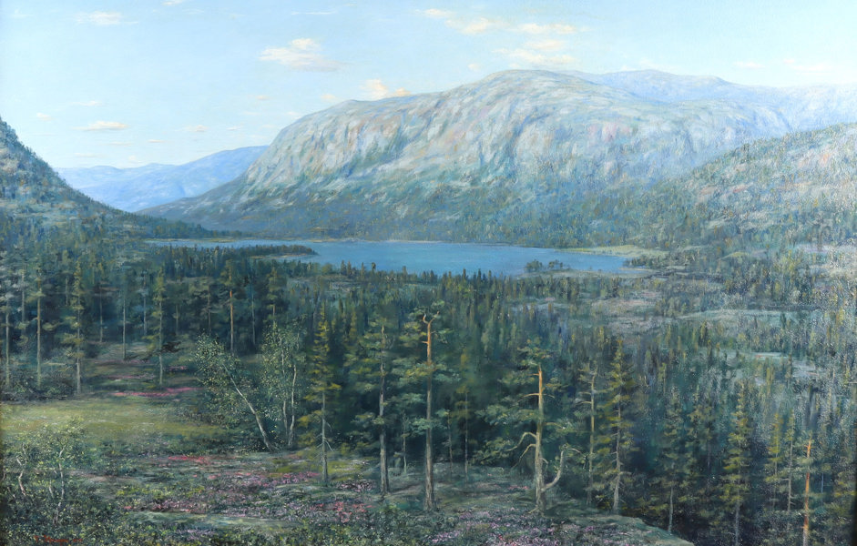 Thorleif Haugen, landskap. Maleri.