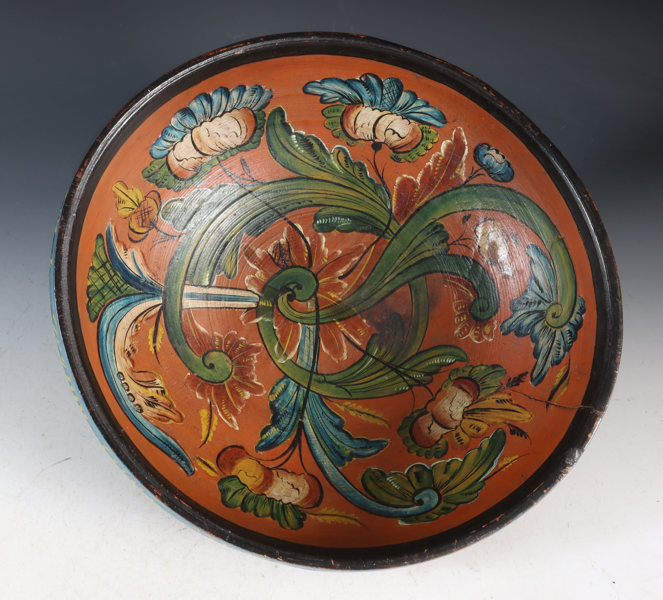 Rosemalt ølbolle, Telemark 1868.