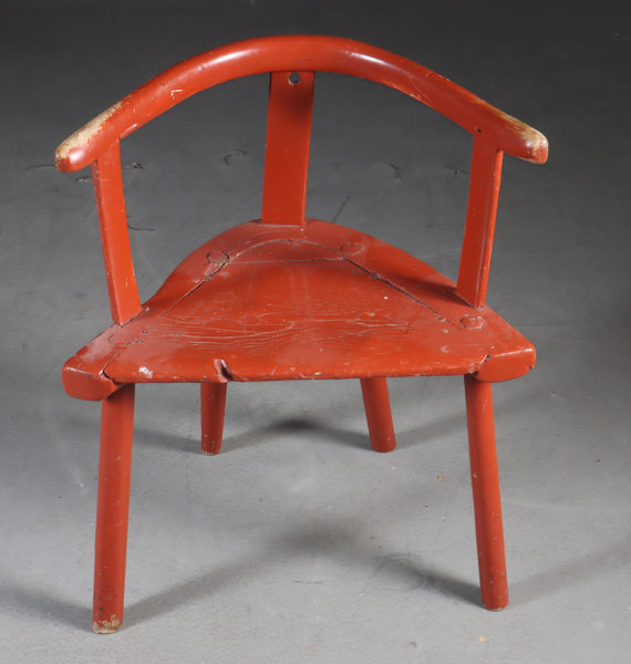 Rødmalt karmstol, 1800 t.