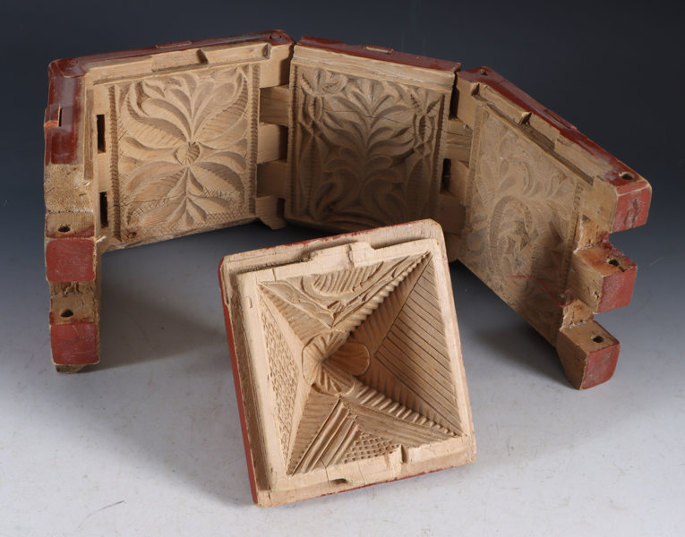 Rødmalt smørform, 1800 t.