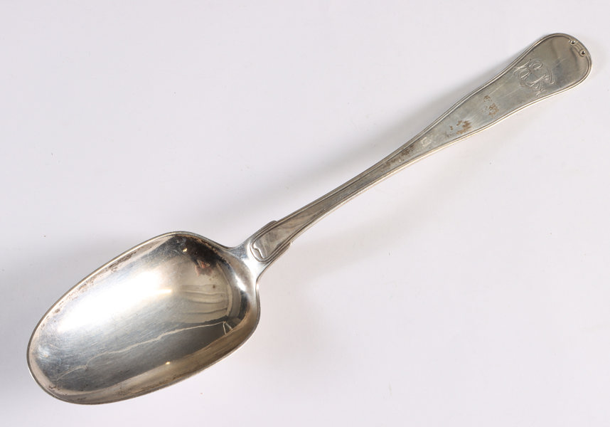 Stor skje i sølv, Danmark.