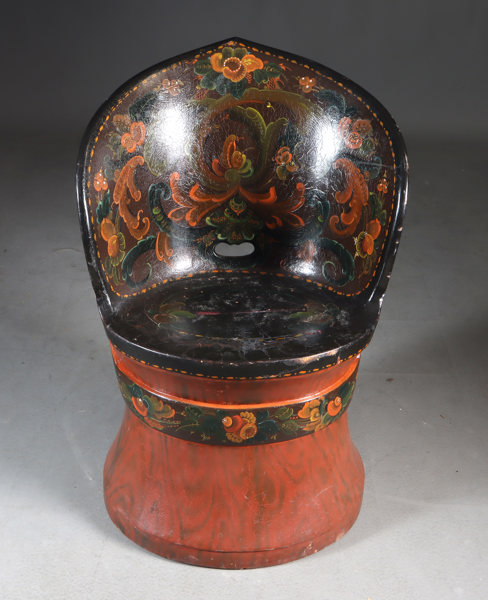 Rosemalt kubbestol 1953