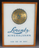 Skilt i glass, Lorentz Mineralvann.