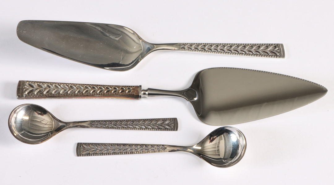 4 deler sølvbestikk, Juvel.