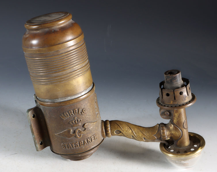 Parafinlampe, Norges statsbaner.